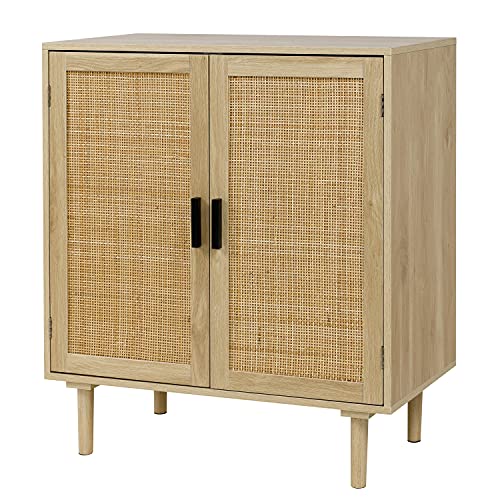 Black Rattan Sideboard Buffet Cabinet A17875
