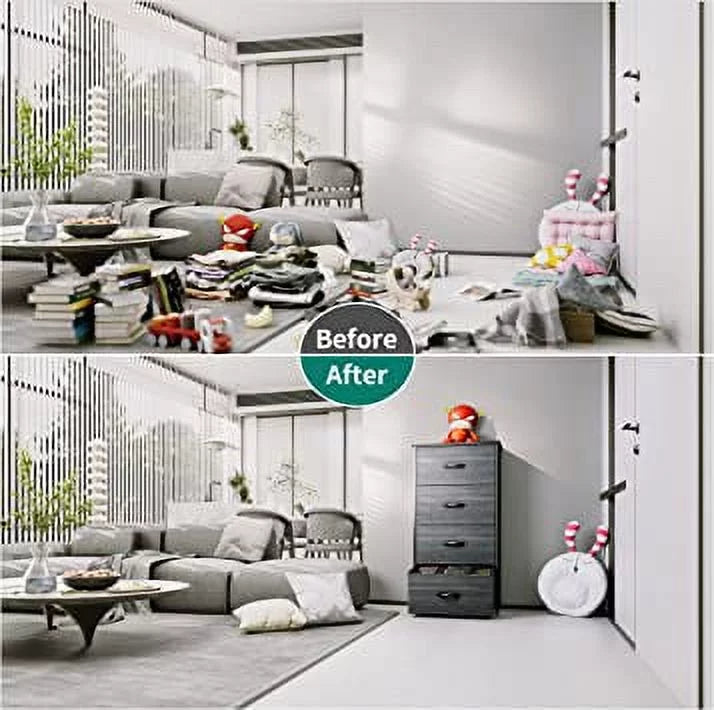 4 Drawer Fabric Storage Dresser R4042