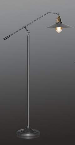 Long Arm Floor Lamp Metal Iron J9513
