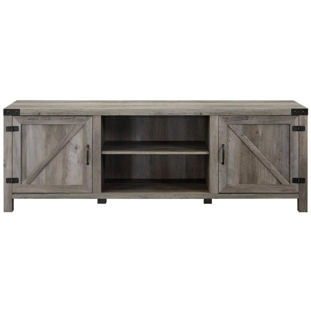 4 Piece TV Stand Coffee Table and 2 End Tables in Gray G49187