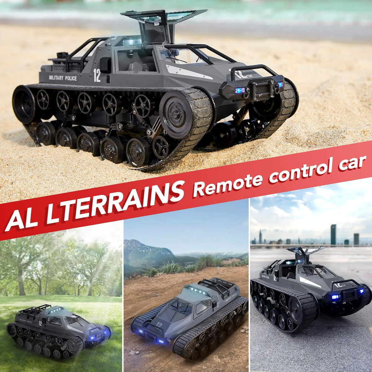 1:12 Scale All Terrain RC Rock Crawler with LED Light D4550