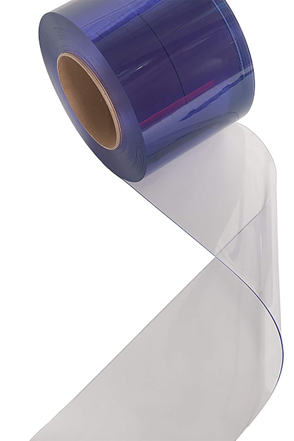 Clear-Flex II PVC Standard Smooth Strip Door Bulk Roll, 300' Length x 8" Width x 0.08" Thick P634289