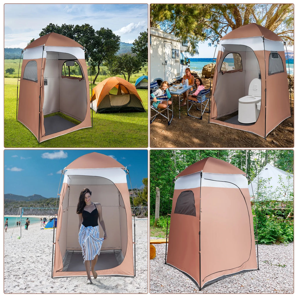 Portable Outdoor Shower Tent Camp Toilet Rain Shelter T5864