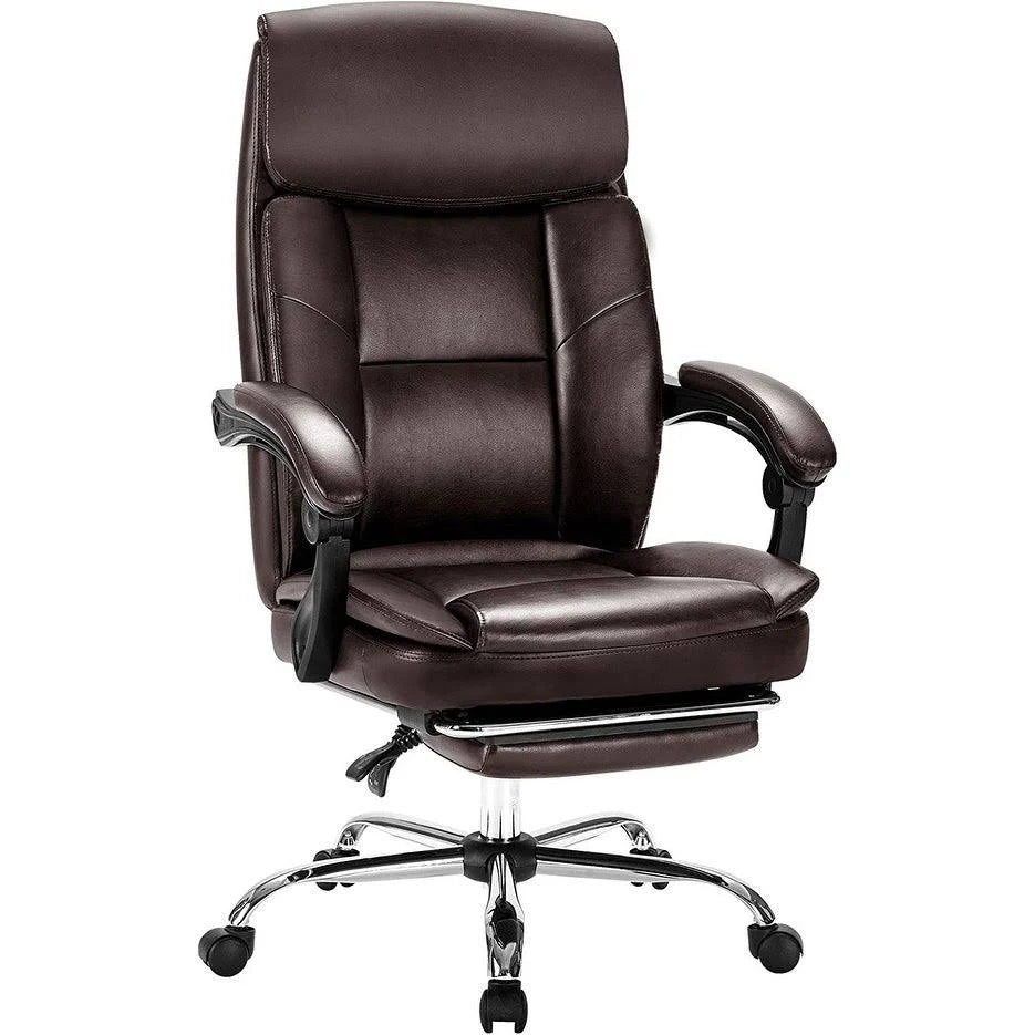 Brown Executive Office Chair with Footrest K8151