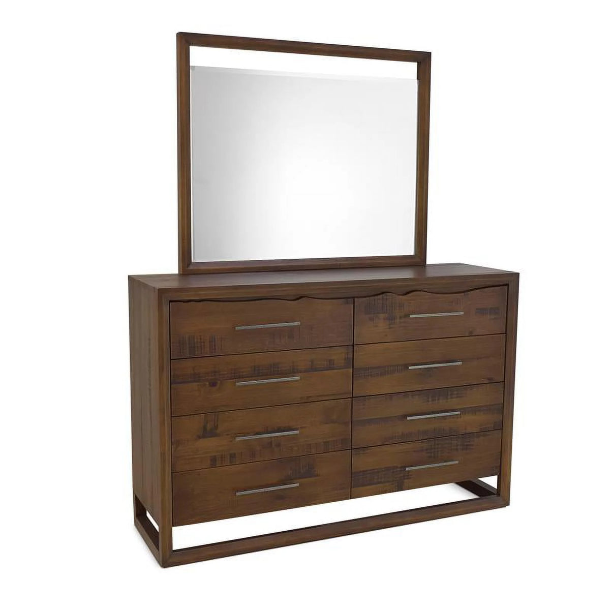 King Size Mocha Brown Wood Bedroom Set T228