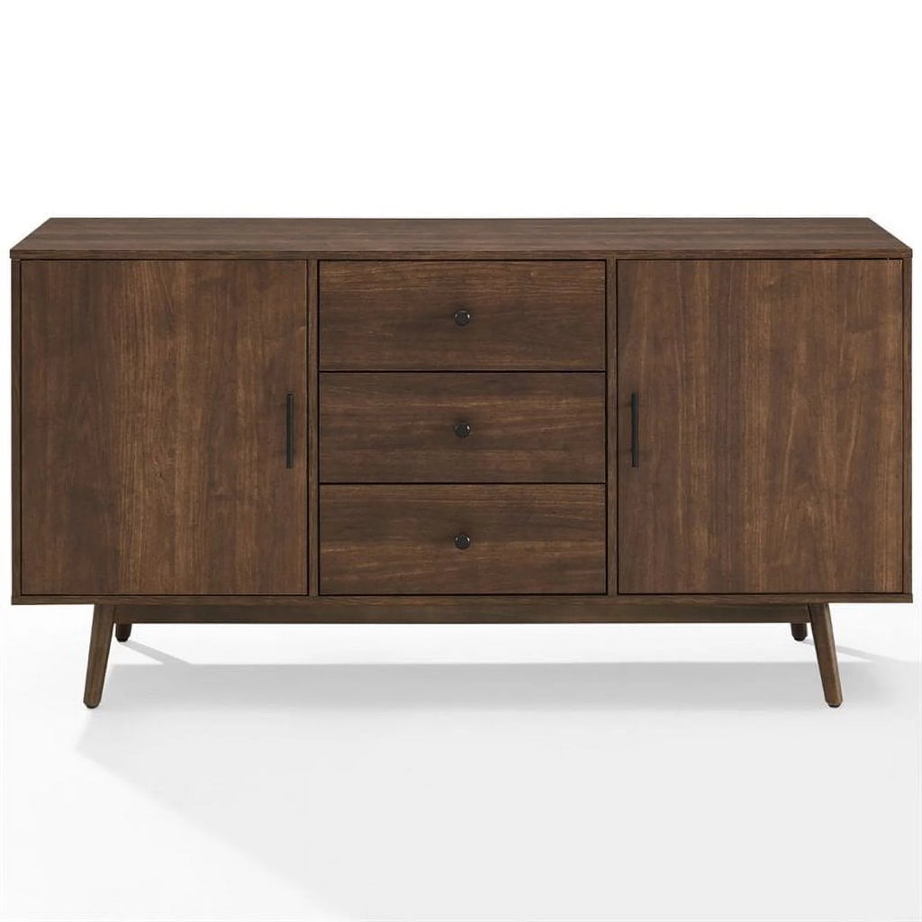Wooden Mid-Century Modern Sideboard in Brown S2668