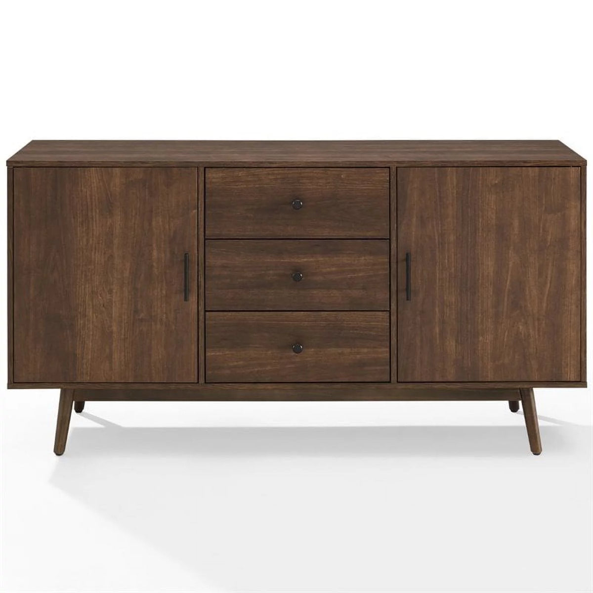 Wooden Mid-Century Modern Sideboard in Brown S2668
