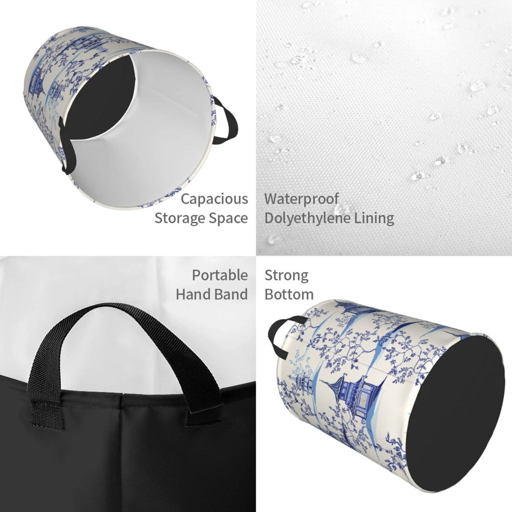 Waterproof Laundry Hamper with Handle Y469