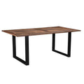 78 in. Solid Wood & Metal Dining Table V91050