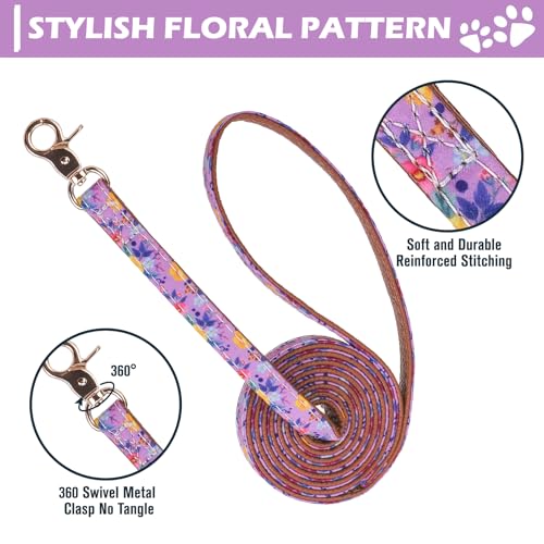 Blue Plaid Dog Collar and Leash Set Q5072