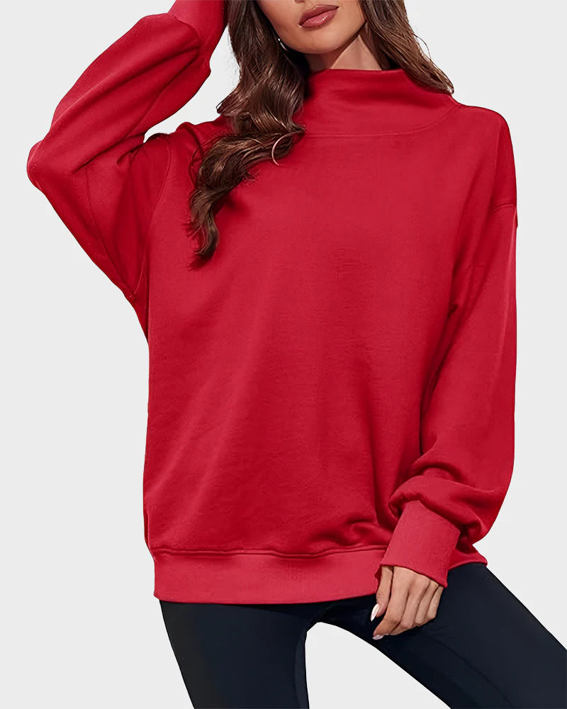 Oversized Turtleneck Sweatshirt Z416