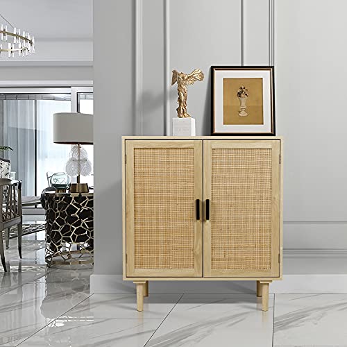 Black Rattan Sideboard Buffet Cabinet A17875